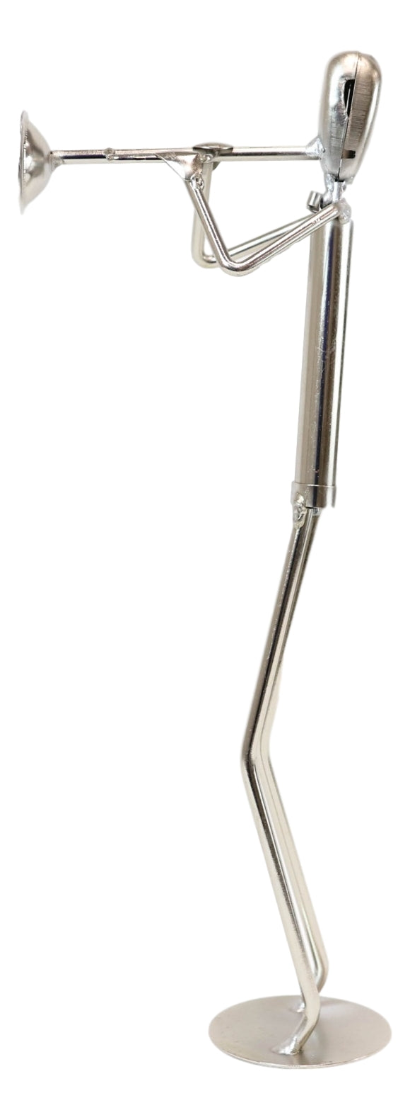 Ebros Gift Decorative Hand Made Recycled Metal Trumpet Instrument Player Musician Statue
