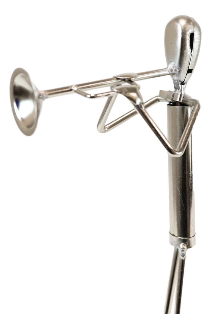 Ebros Gift Decorative Hand Made Recycled Metal Trumpet Instrument Player Musician Statue