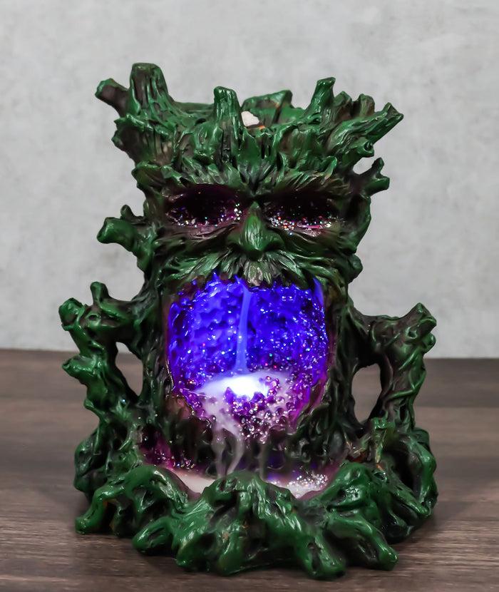 ebros gift Dendritic Greenman Tree Man Ent Backflow Incense Burner With LED Light Figurine