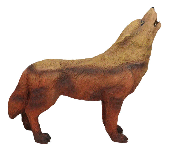 Ebros Gift Desert Grand Canyons Native Tribal Howling Wolf Totem Spirit Figurine 6.25"L
