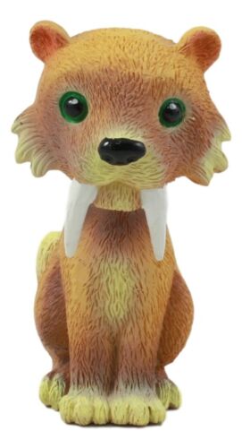 ebros gift "Diego" Cute Mini Sabre Tooth Tiger Cub Figurine 3.25"H Prehistoric Predator