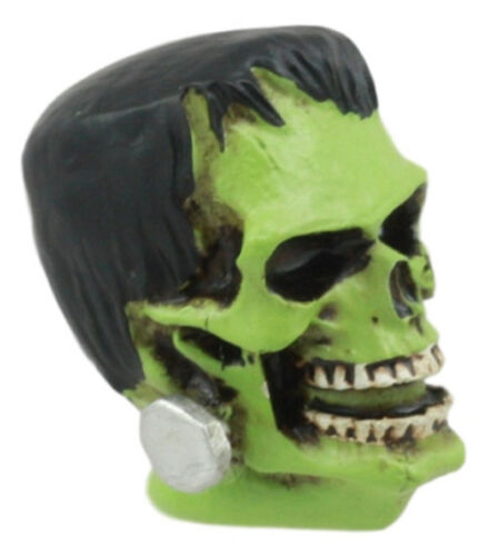 Ebros Gift Dr Victor Frankenstein Skull Figurine 2"H Miniature Frankenskull Gothic Skeleton