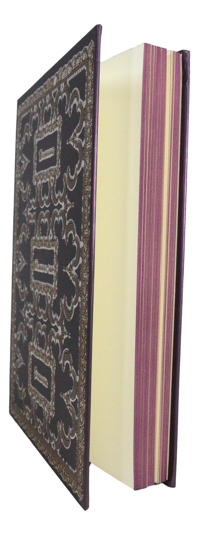 Ebros Gift Dreams Memories Secrets Floral Scroll Art Embossed Blank Page Journal Book