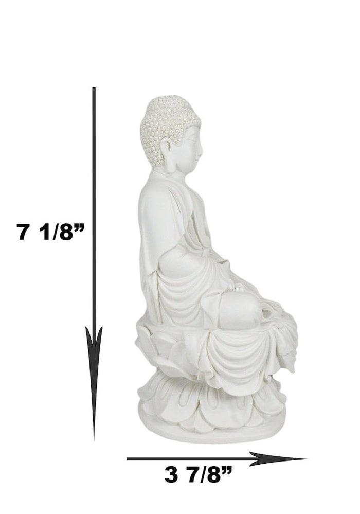 Ebros Gift Eastern Enlightenment Meditating Buddha Amitabha Statue 7.25"H Home Altar Zen