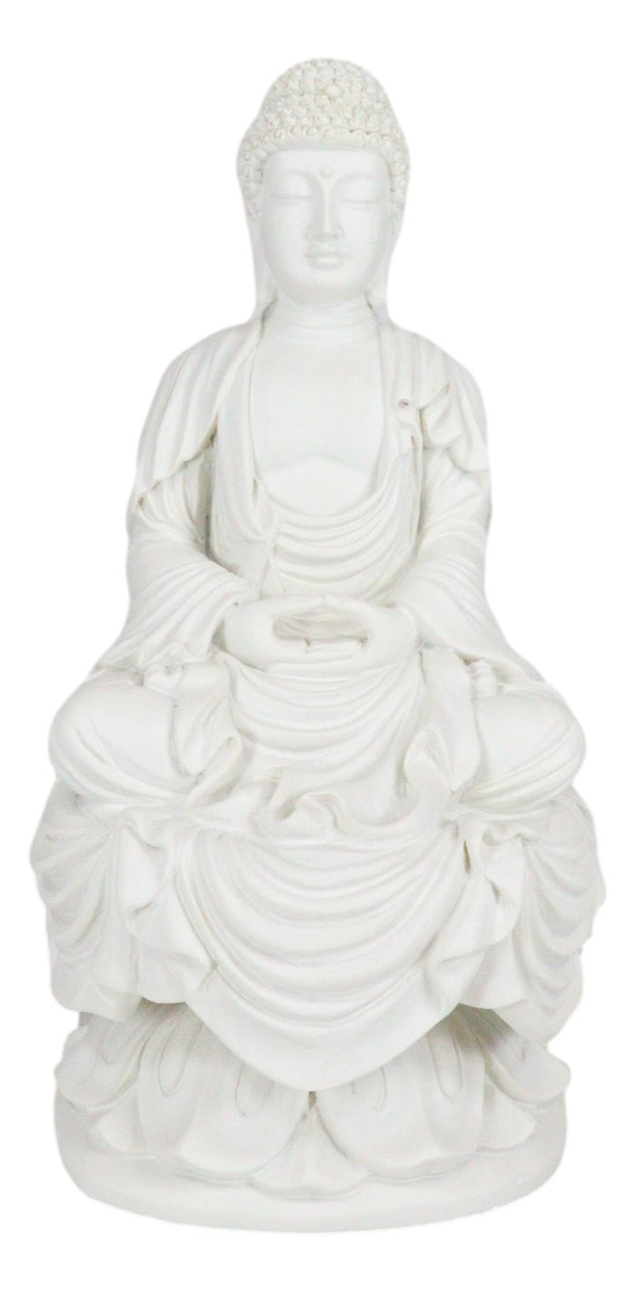 Ebros Gift Eastern Enlightenment Meditating Buddha Amitabha Statue 7.25"H Home Altar Zen