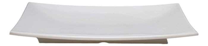Ebros Gift Ebros 11.5" White Large Modern Serving Plate Entrees Serveware Platter SET OF 2