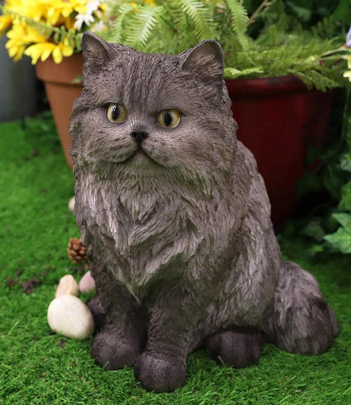 ebros gift Ebros 12"H Realistic Animal Persian Cat Kitten Collectible Home Decor Figurine