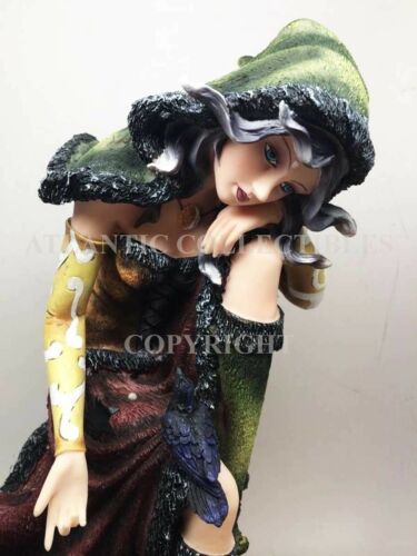Ebros Gift Ebros 15.25 Inch Sun And Moon Sitting Witch With Lantern Statue Figurine