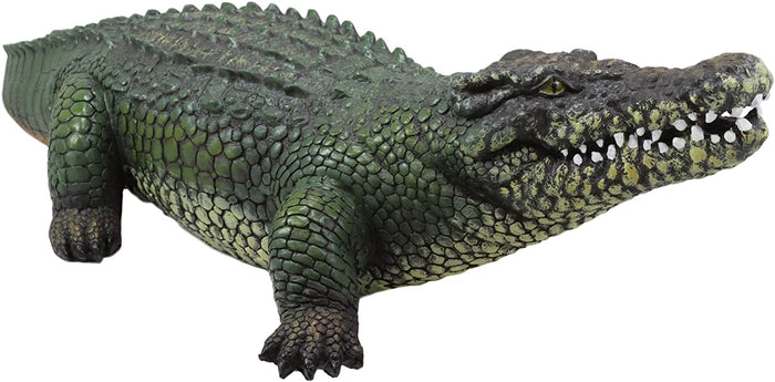 Ebros Gift Ebros 21" Long Realistic Alligator Crocodile Statue Home And Garden Figurine
