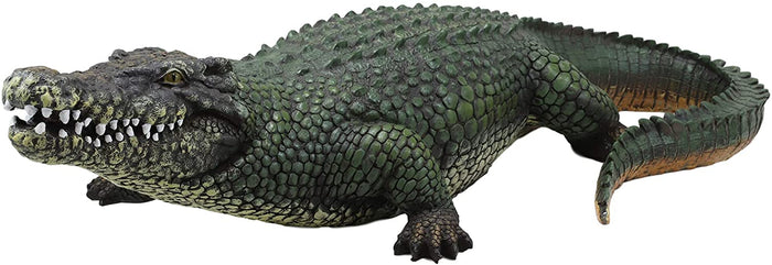 Ebros Gift Ebros 21" Long Realistic Alligator Crocodile Statue Home And Garden Figurine