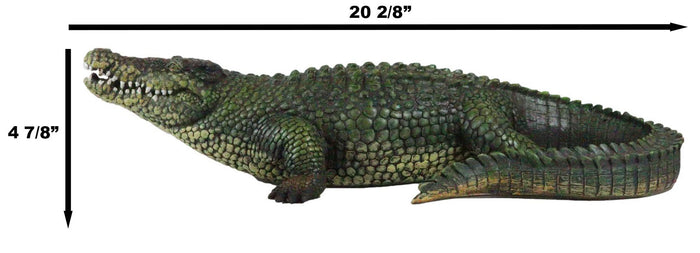 Ebros Gift Ebros 21" Long Realistic Alligator Crocodile Statue Home And Garden Figurine