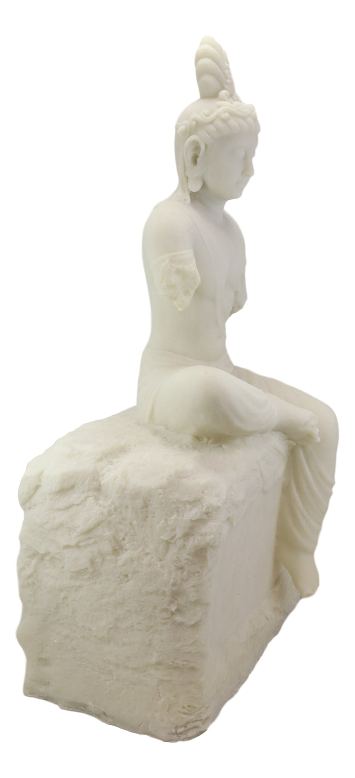 Ebros Gift Ebros 24"H Large Armless Goddess Of Compassion Kuan Yin Sitting On Mantra Rock Statue