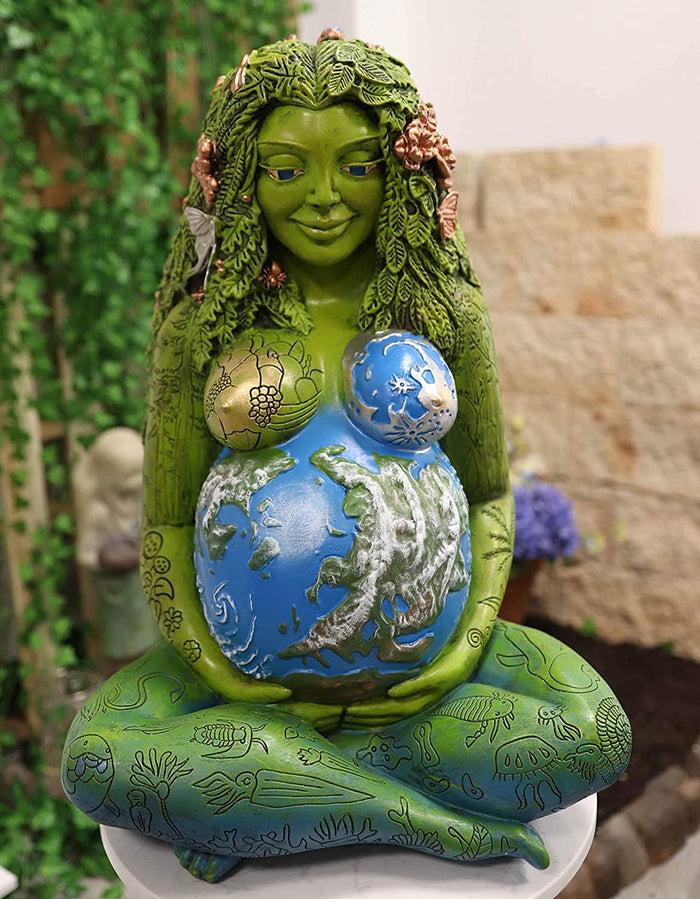 ebros gift Ebros 24 Inches Tall Millennial Gaia Mother Earth Goddess Statue by Oberon Zell