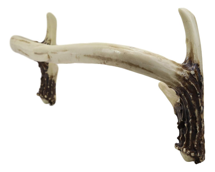 Ebros Gift Ebros 25" Wide Western Rustic Hunters Stag Deer Antler Towel Bar Rack Wall Hooks Decor Plaque Multi-Purpose Antlers Hook Racks Bathroom Vanity Accent Organizer Decorative Hanger