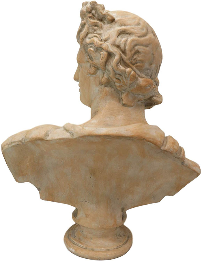 Ebros Gift Ebros 32" H Large Ancient Classical Greek Roman God Apollo Belvedere Head Bust