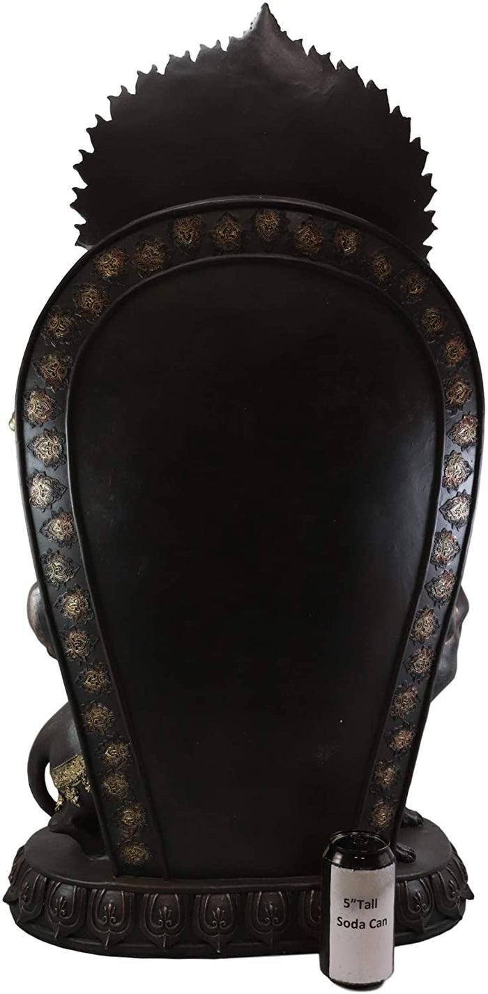 Ebros Gift Ebros 34" Tall Large Hindu God Ganesha On Throne With Giant Mouse Figurine