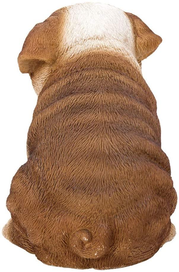 Ebros Gift Ebros 5"H Realistic Animal Bulldog Puppy Collectible Home Decor Figurine