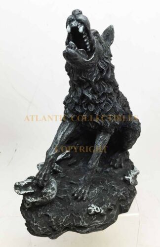 Ebros Gift Ebros 6.5 Inch Howling Werewolf With Crushed Skull Statue Figurine