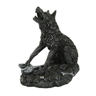 ebros gift Ebros 6.5 Inch Howling Werewolf with Crushed Skull Statue Figurine