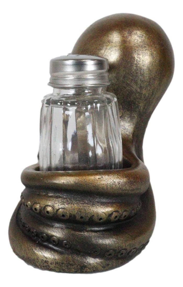 Ebros Gift Ebros 6.5"L Giant Octopus Tentacle Spice Glass Salt Pepper Shaker Holder Figurine