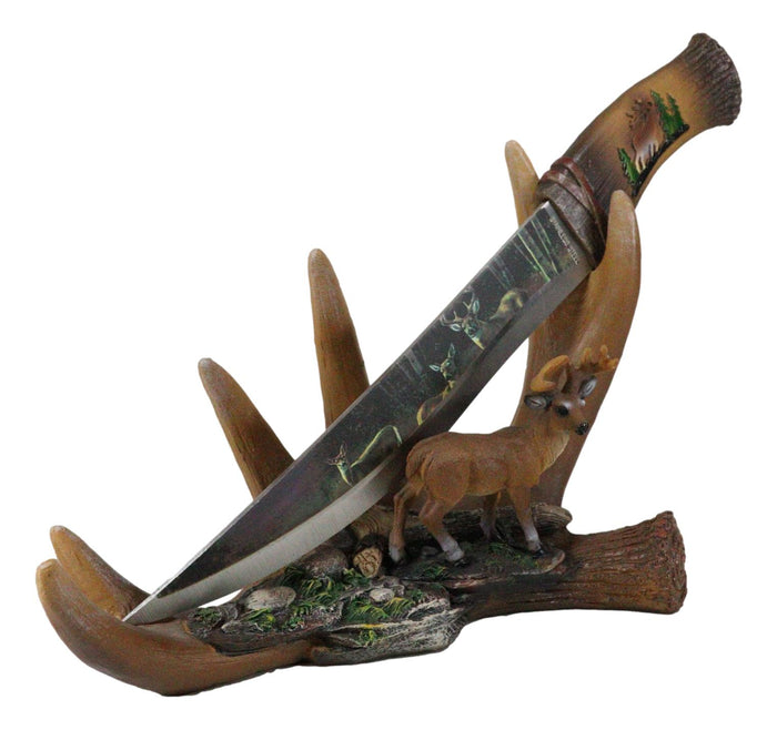 Ebros Gift Ebros 6 Point Whitetail Buck Antlers Deer Stainless Steel Display Letter Opener