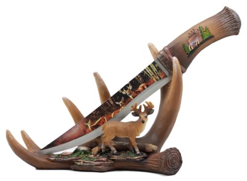 Ebros Gift Ebros 6 Point Whitetail Buck Antlers Deer Stainless Steel Display Letter Opener