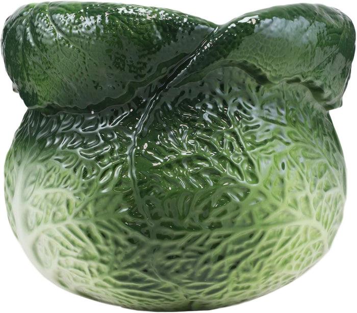 Ebros Gift Ebros 7.25"H Ceramic Gourmet Green Savoy Cabbage Utensil Holder Or Flower Vase