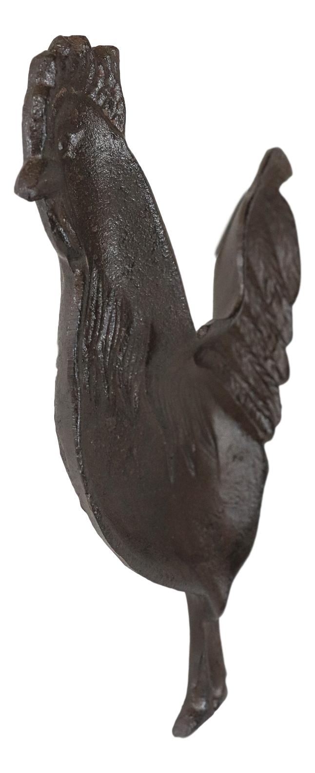 Ebros Gift Ebros 7.5"W Rustic Country Farm Rooster Chicken Cast Iron Jewelry Coins Keys Tray Dish