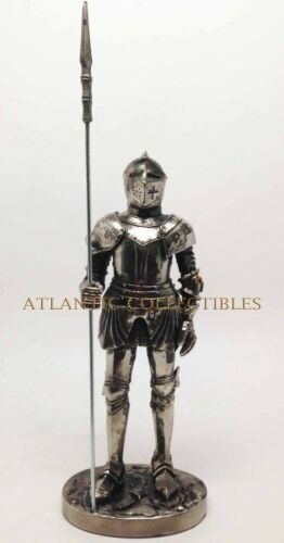 Ebros Gift Ebros 7 Inch Armored Medieval Knight With Large Spear Statue Figurine