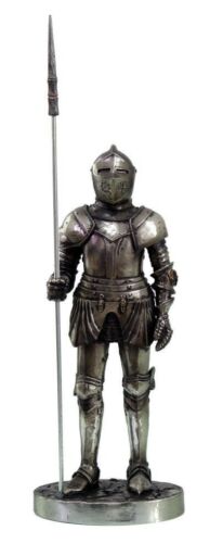 ebros gift Ebros 7 Inch Armored Medieval Knight with Large Spear Statue Figurine
