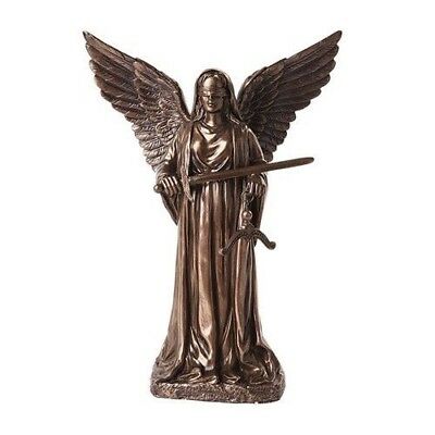 ebros gift Ebros 8 Inch Themis Angel Winged Bronze Finish Religious Statue Figurine