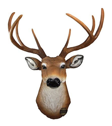 Ebros Gift Ebros 8 Point Buck Deer Bust Champion Wall Mount Sculpture Plaque Figurine 21"H