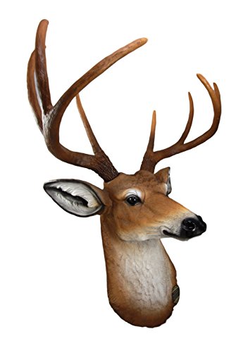 Ebros Gift Ebros 8 Point Buck Deer Bust Champion Wall Mount Sculpture Plaque Figurine 21"H