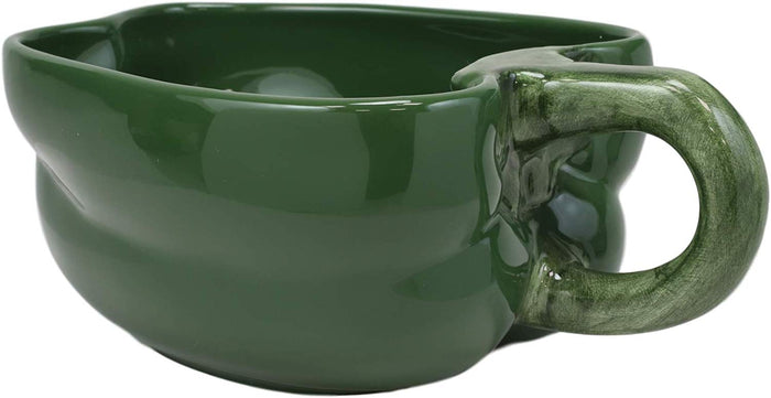 Ebros Gift Ebros 8" Wide Realistic Green Bell Pepper Ceramic Soup Bowl Container (1 PC)