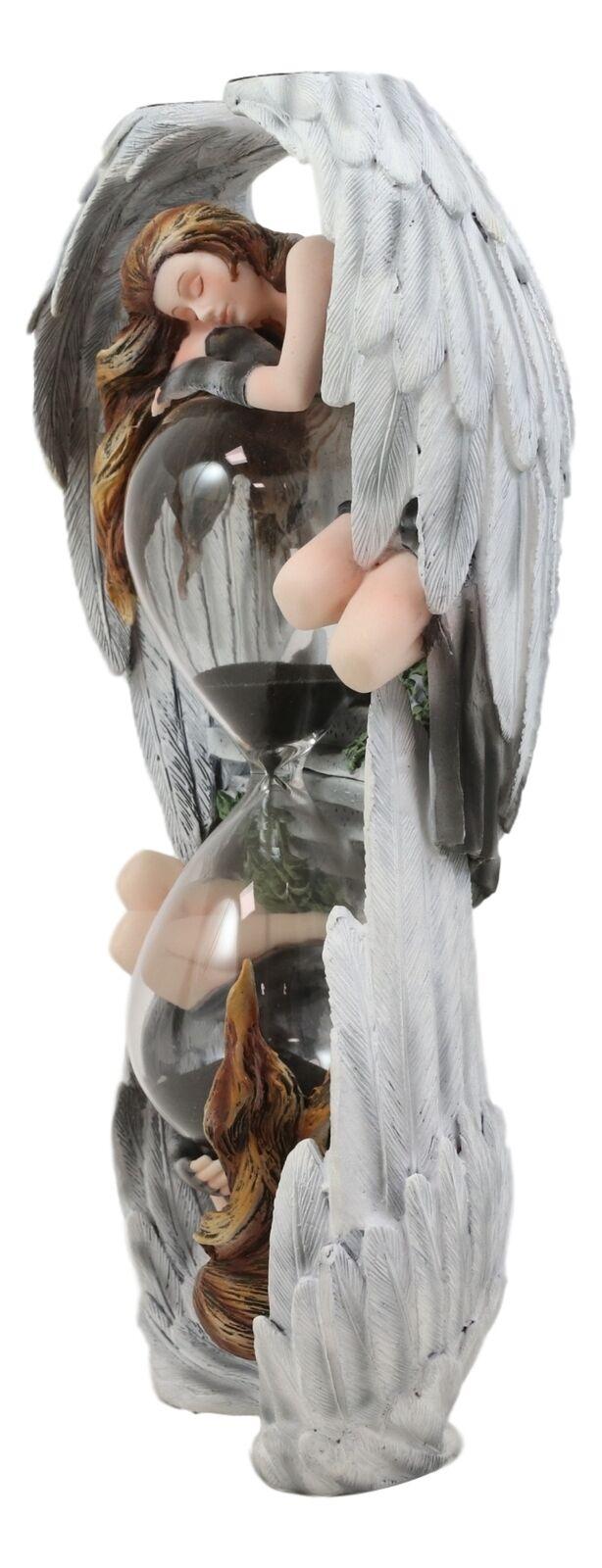Ebros Gift Ebros 9"H Sacred Memory Weeping Angel Gothic Sand Timer Statue By Anne Stokes