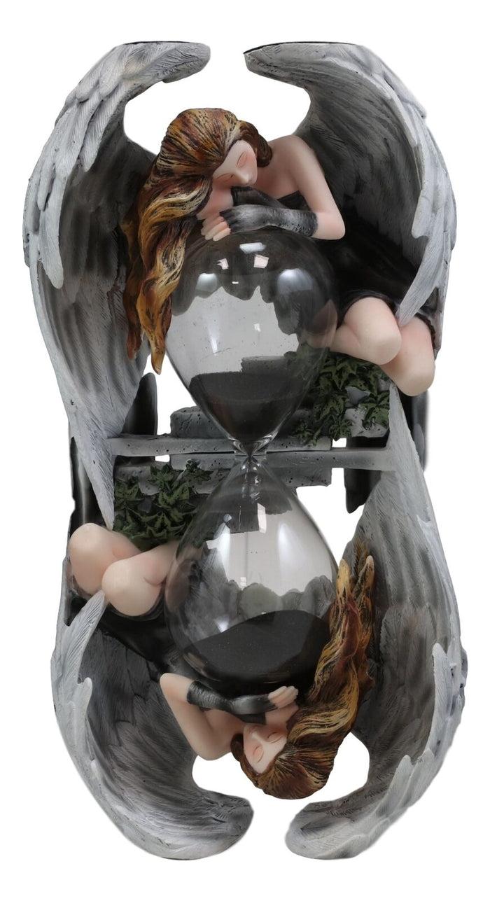 Ebros Gift Ebros 9"H Sacred Memory Weeping Angel Gothic Sand Timer Statue By Anne Stokes