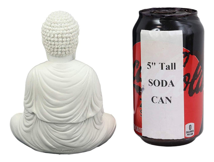 Ebros Gift Ebros Abhaya Mudra Buddha Shakyamuni Sitting In Meditation Statue 5.25" Tall
