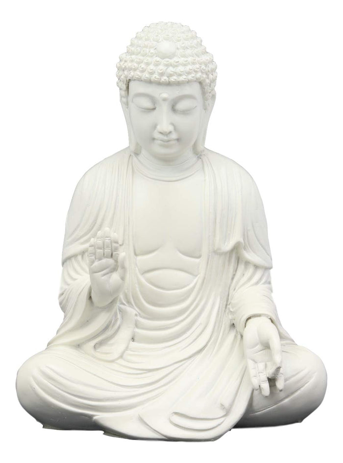 ebros gift Ebros Abhaya Mudra Buddha Shakyamuni Sitting in Meditation Statue 5.25" Tall