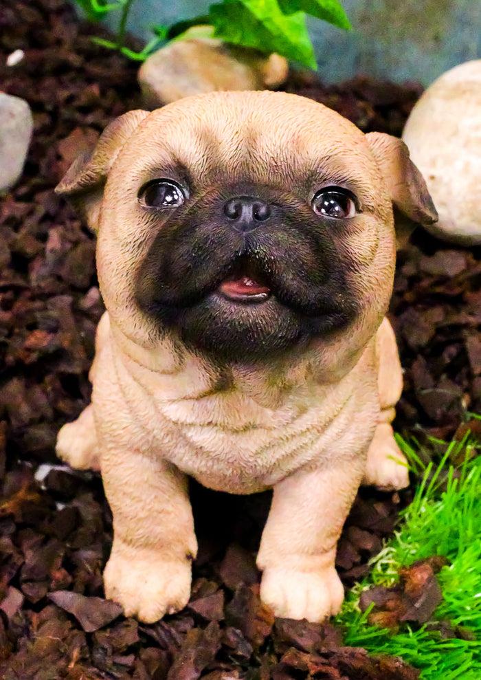 ebros gift Ebros Adorable Begging Face Fawn Pug Puppy Dog Figurine Pet Pal Pugsy