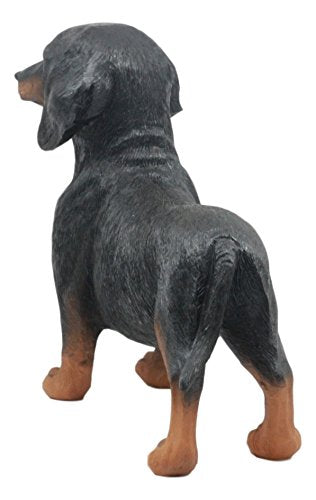 Ebros Gift Ebros Adorable Black And Tan Dachshund Dog Statue 8" Long Schnitzel Sausage Wiener Dog Figurine
