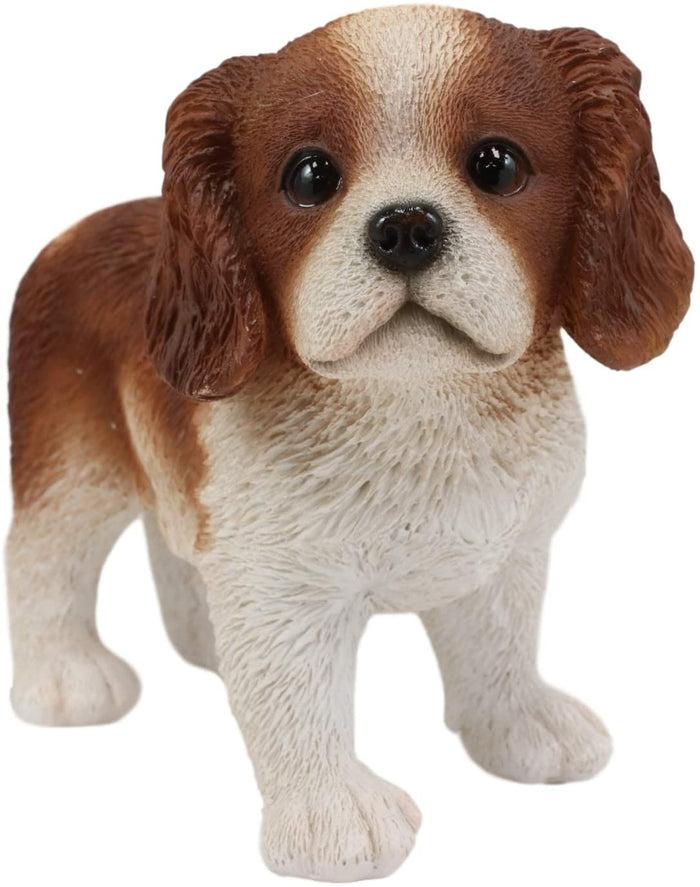 Ebros Gift Ebros Adorable Cavalier King Charles Spaniel Puppy Dog Breed Statue 6.25" Long