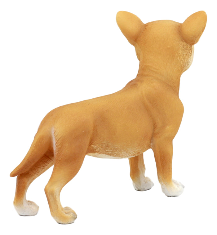 Ebros Gift Ebros Adorable Chiquito Chihuahua Dog Statue 7.75"L Lifelike Short Hair Chihuahua