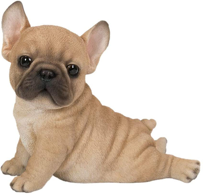 Ebros Gift Ebros Adorable French Bulldog Puppy Dog With Belly On The Ground Figurine 6.5"L