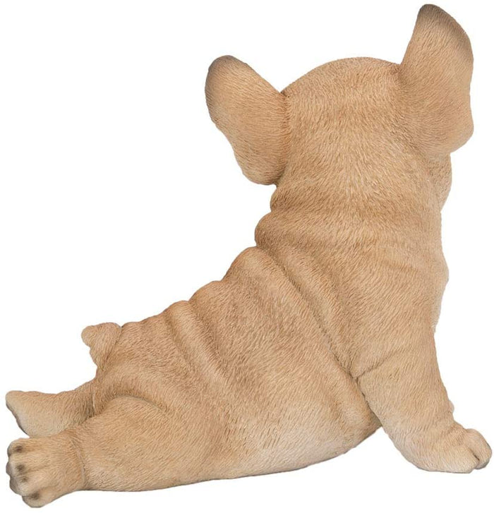 Ebros Gift Ebros Adorable French Bulldog Puppy Dog With Belly On The Ground Figurine 6.5"L