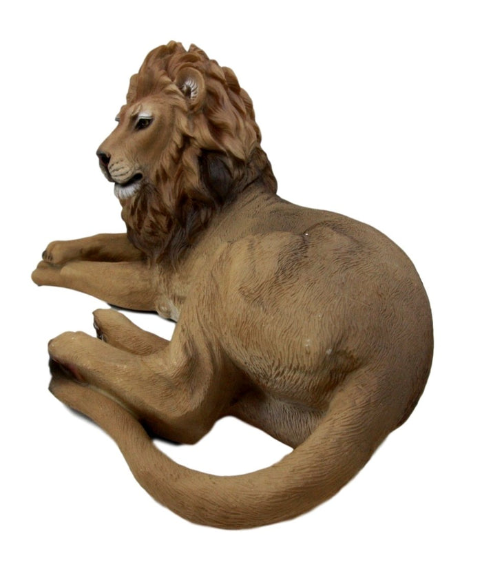 Ebros Gift Ebros African King Aslan Lion On Repose Statue 16"L Pride Rock Giant Cat Sculpture