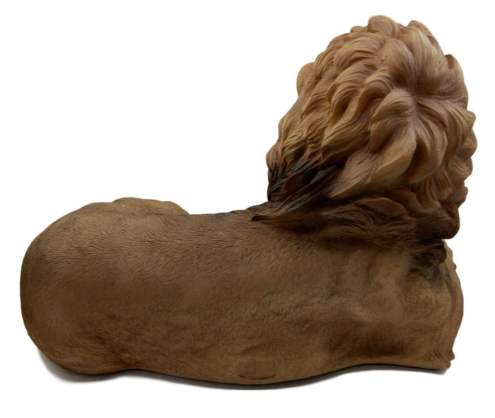 Ebros Gift Ebros African King Aslan Lion On Repose Statue 16"L Pride Rock Giant Cat Sculpture