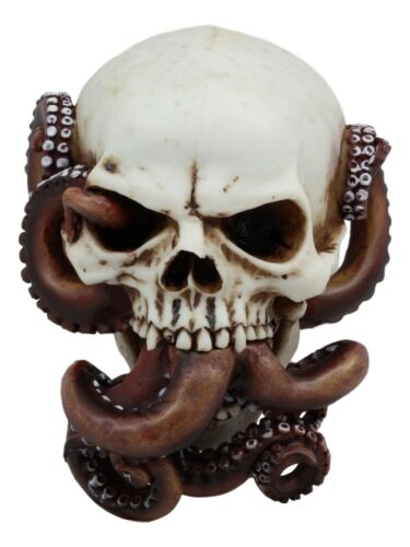 Ebros Gift Ebros Alien Kraken Octopus Rupturing Host Skull Statue Nautical Ocean Decor
