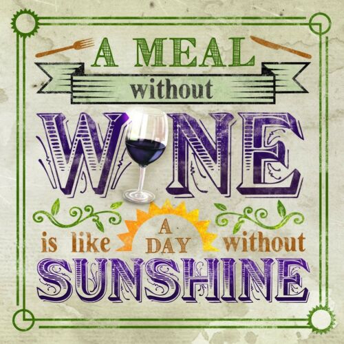 Ebros Gift Ebros All About Wine Hosting Kitchen Decorative Ceramic Coaster Set Of 4