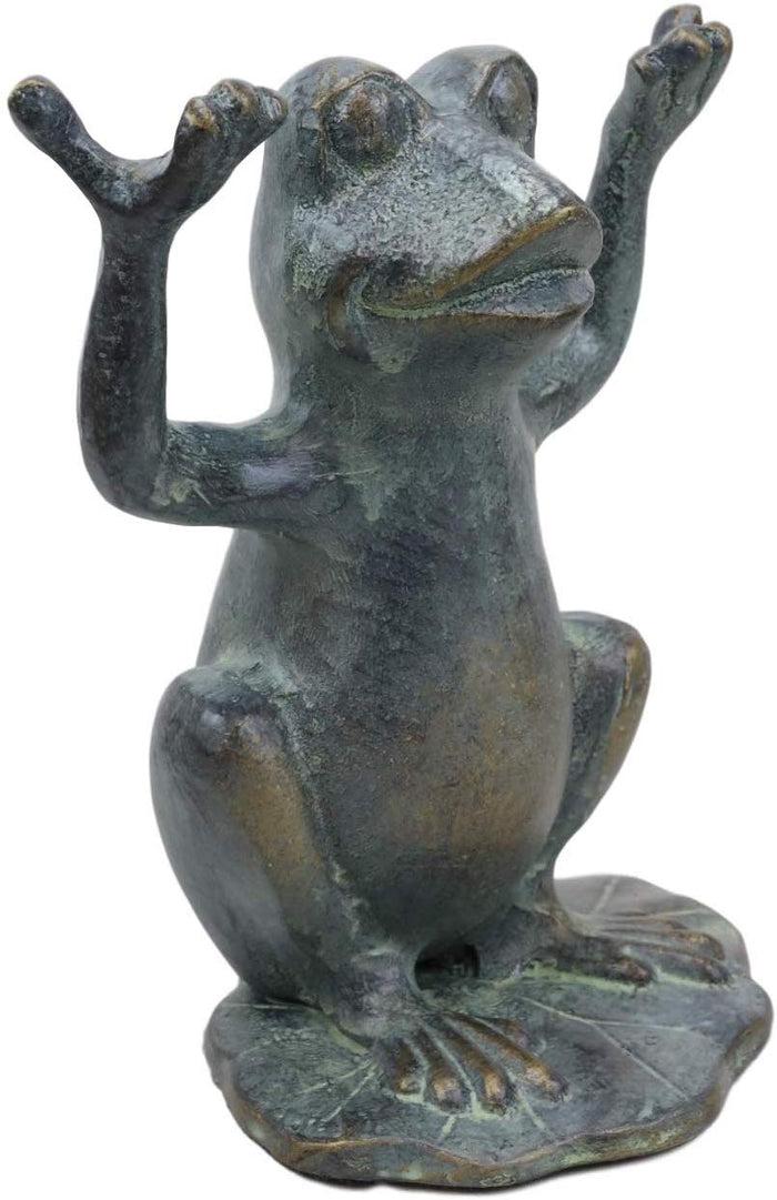 Ebros Gift Ebros Aluminum Whimsical Yoga Frog On Lily Pad Eyeglass Or Spectacle Holder