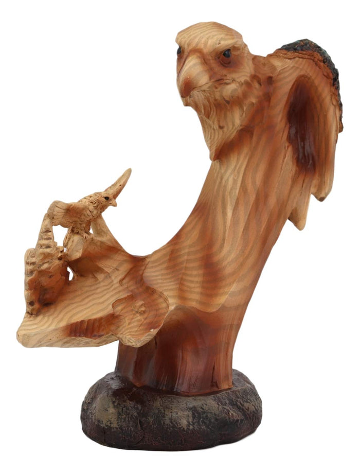 Ebros Gift Ebros American Pride Bald Eagle Bust With Soaring Eagle In Forest Rocky Statue